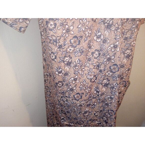 5/$25 60s Size A6 Muumuu House Coat Robe Dress MOD Flower Power Pockets Nightie - Picture 5 of 12